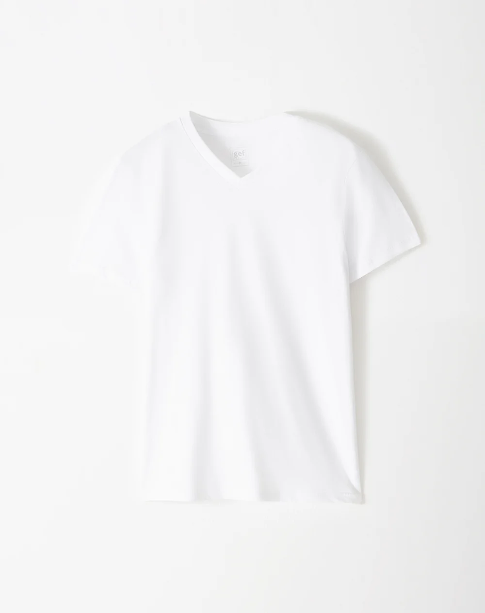 Camiseta slim algodón jersey x3unds blanca hombre - Image 6