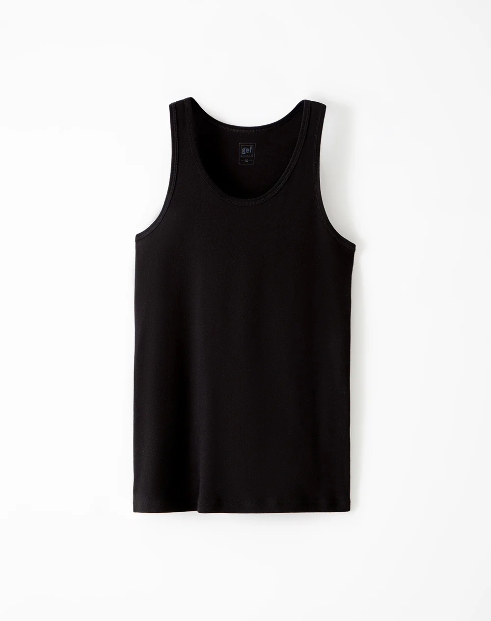 Camisilla slim algodón x2unds negra hombre - Image 6