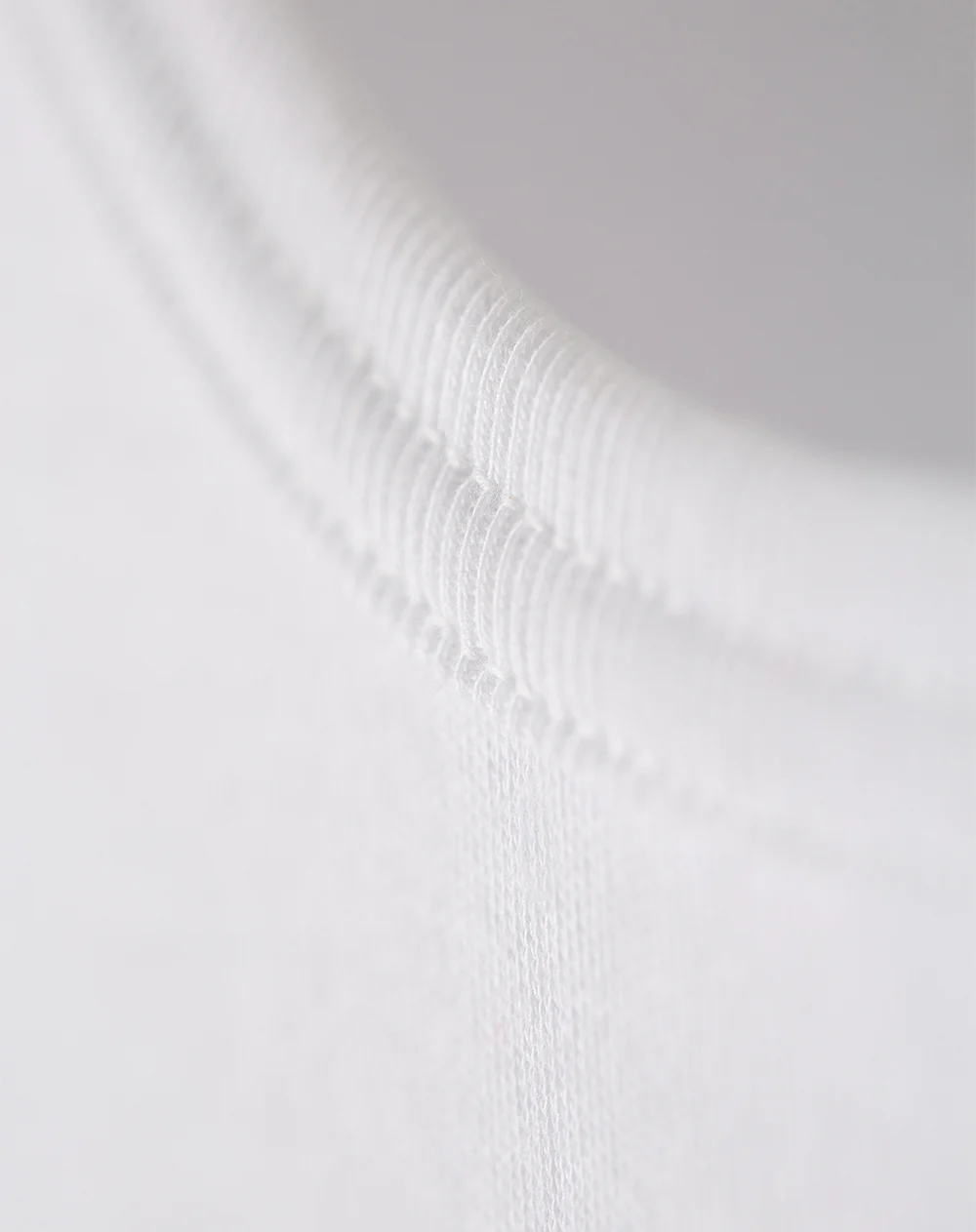 Camiseta slim algodón blanca hombre - Image 7