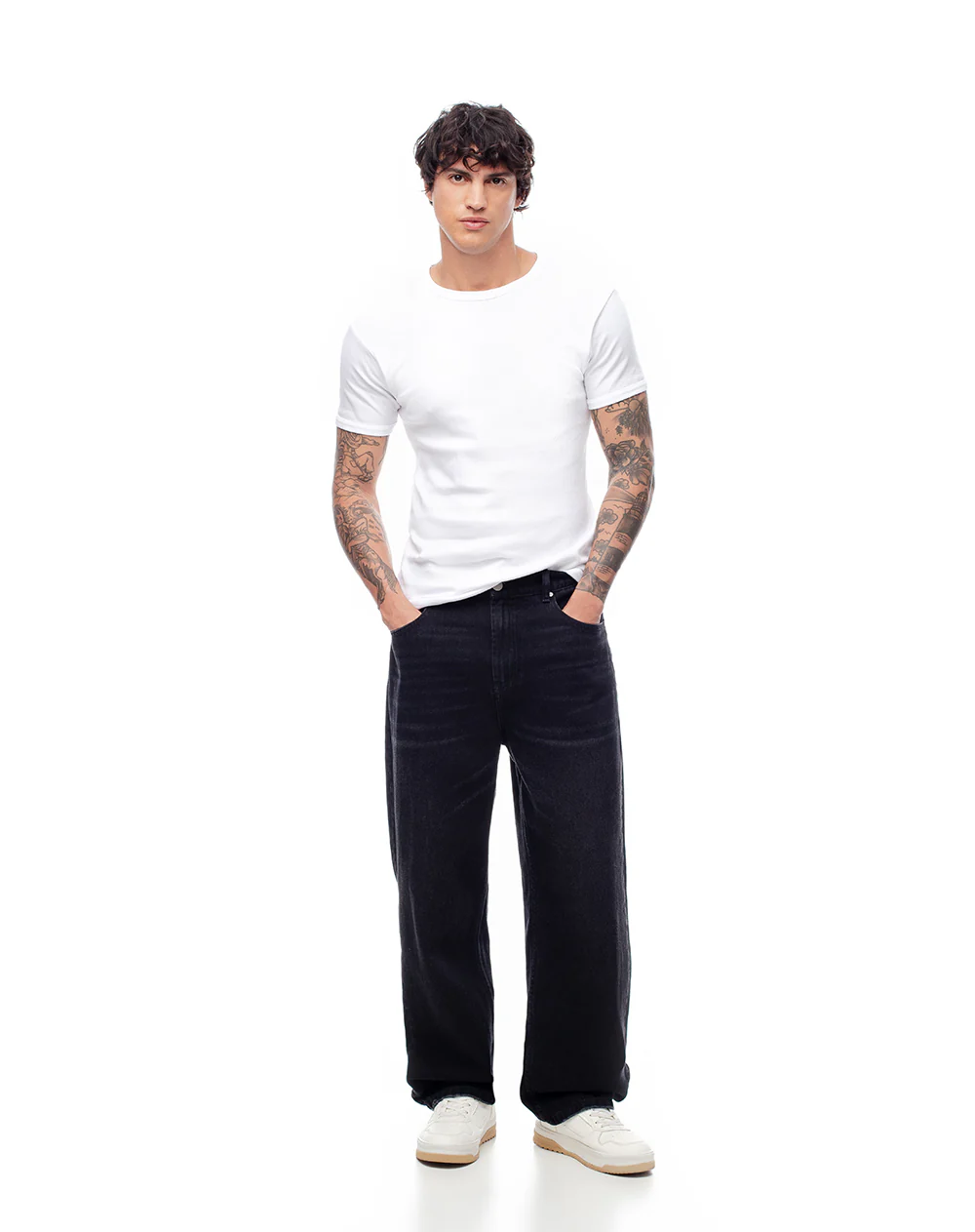 Camiseta slim algodón x2unds blanca hombre - Image 5