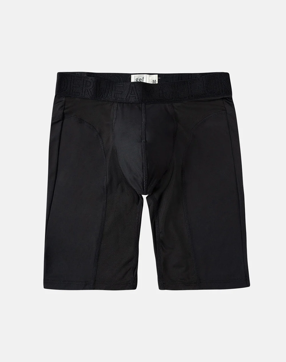 Bóxer deportivo largo control humedad negro hombre - Image 2
