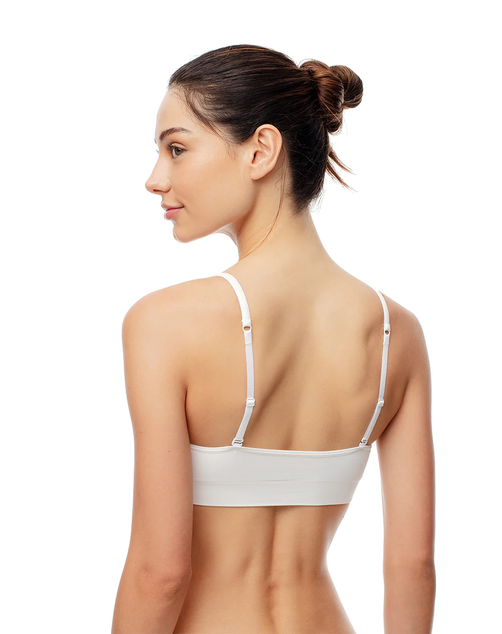 Top soporte medio seamless blanco mujer - Image 2