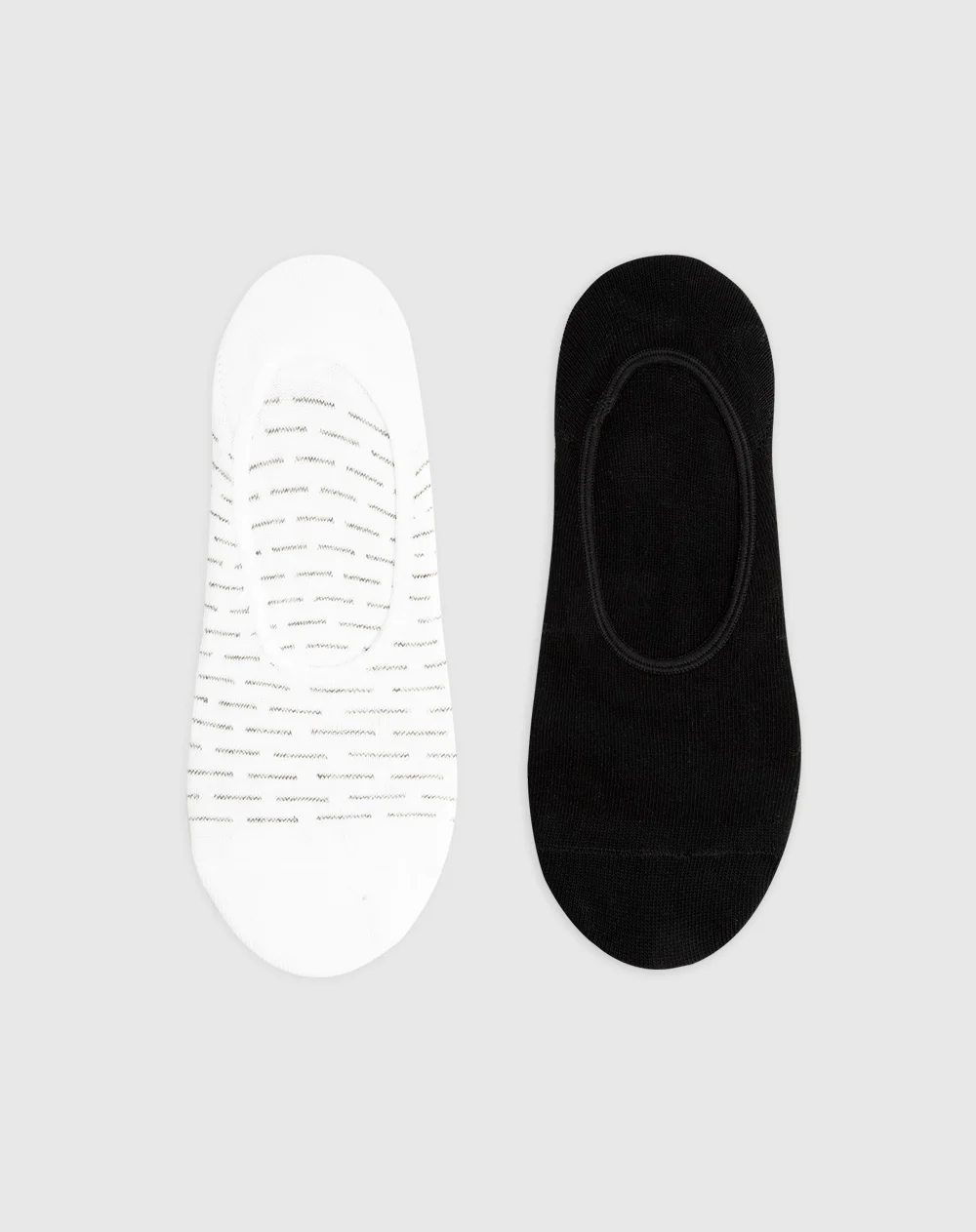 Medias mujer baleta algodón pack x2 surtido