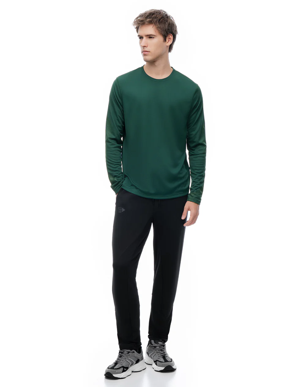 Camiseta regular manga larga verde hombre - Image 5