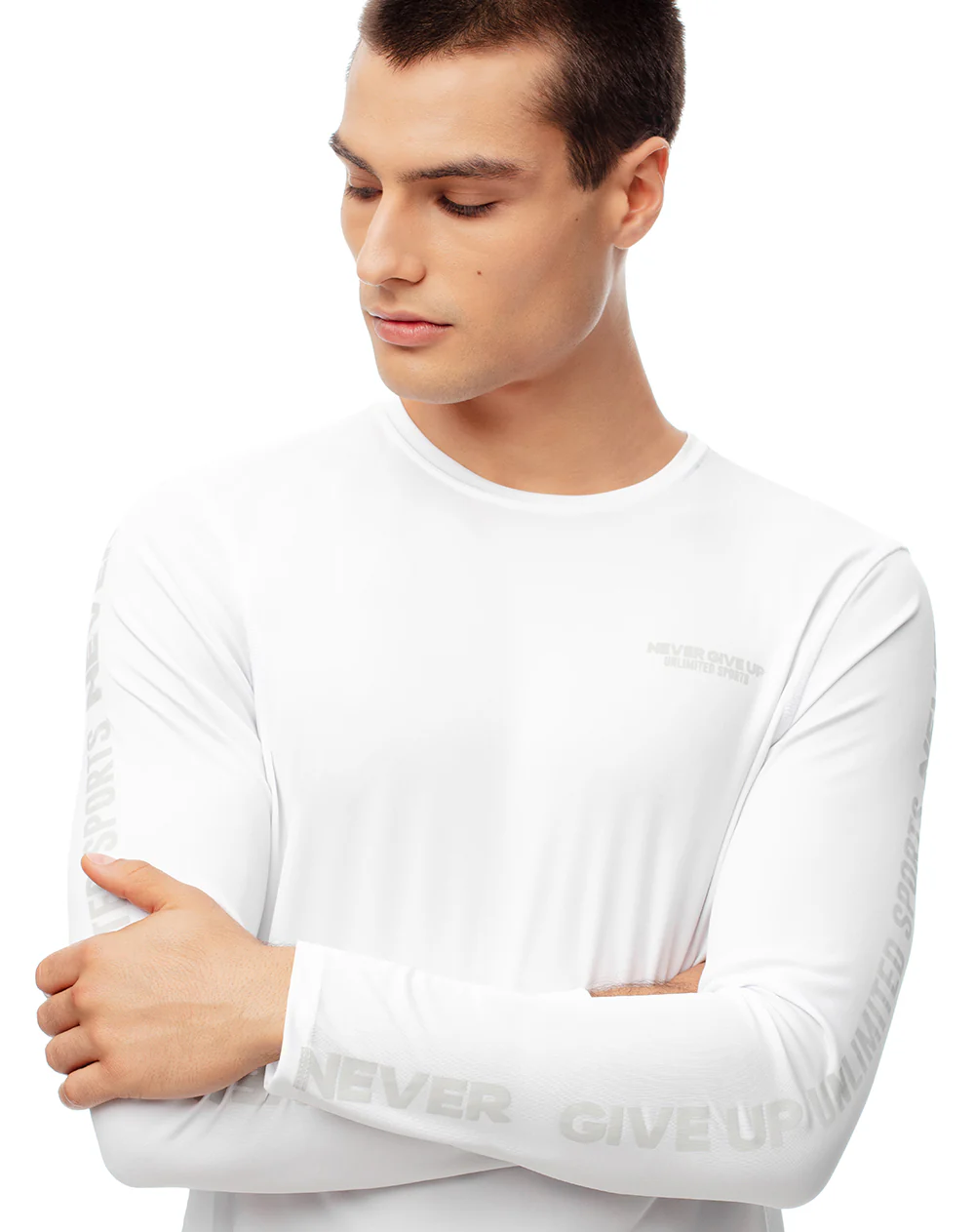 Camibuzo deportivo secado rápido blanco hombre - Image 4