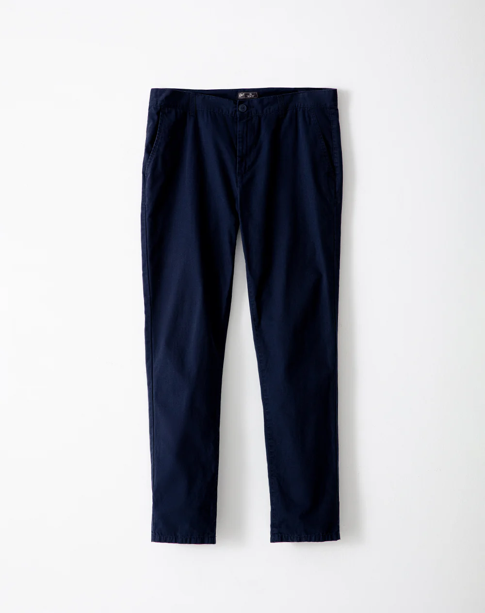 Pantalón chino slim drill algodón azul hombre - Image 5