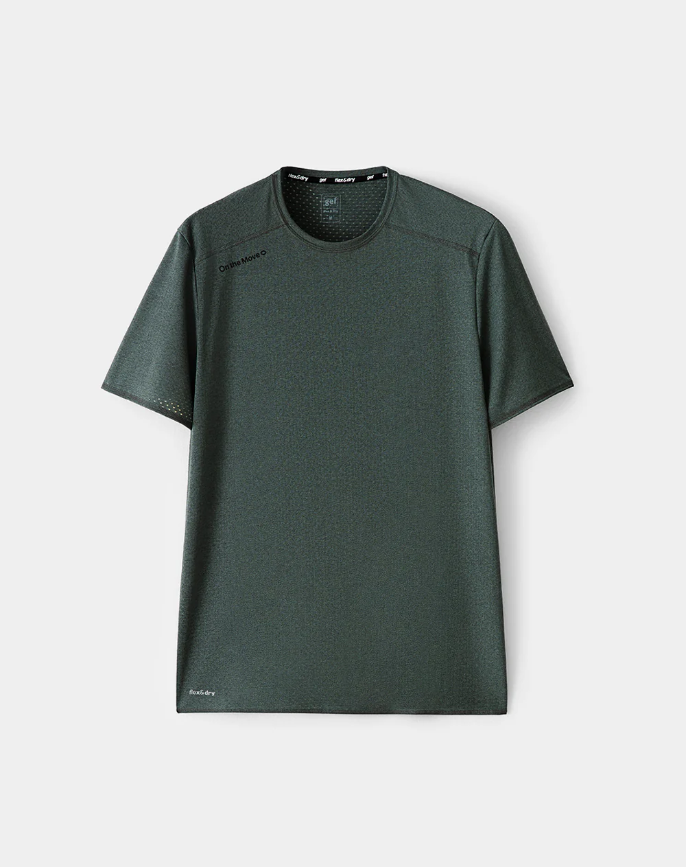 Camiseta deportiva control humedad verde hombre - Image 5