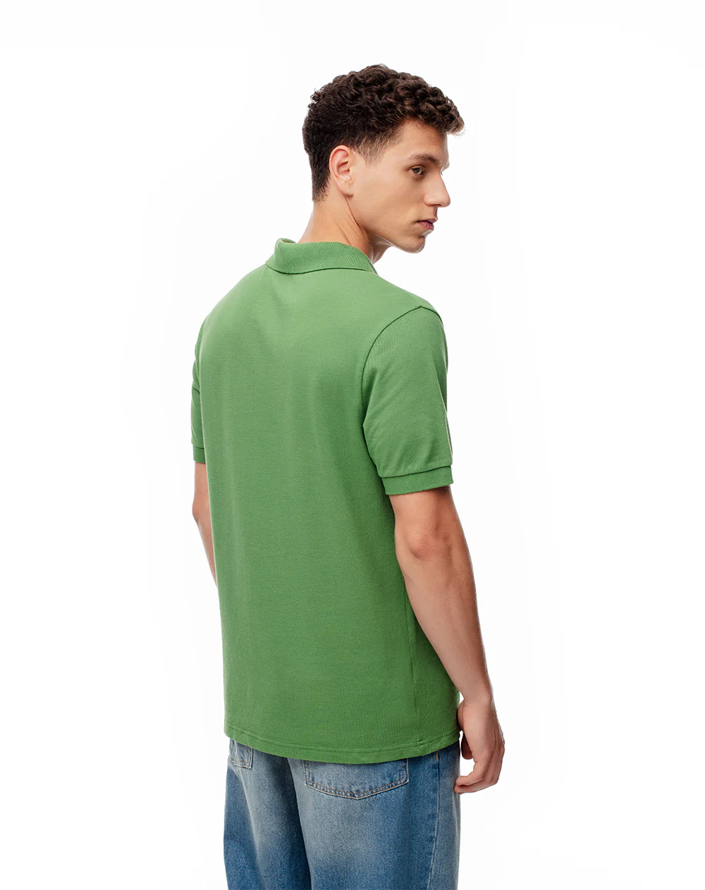 Polo slim algodón verde hombre - Image 2