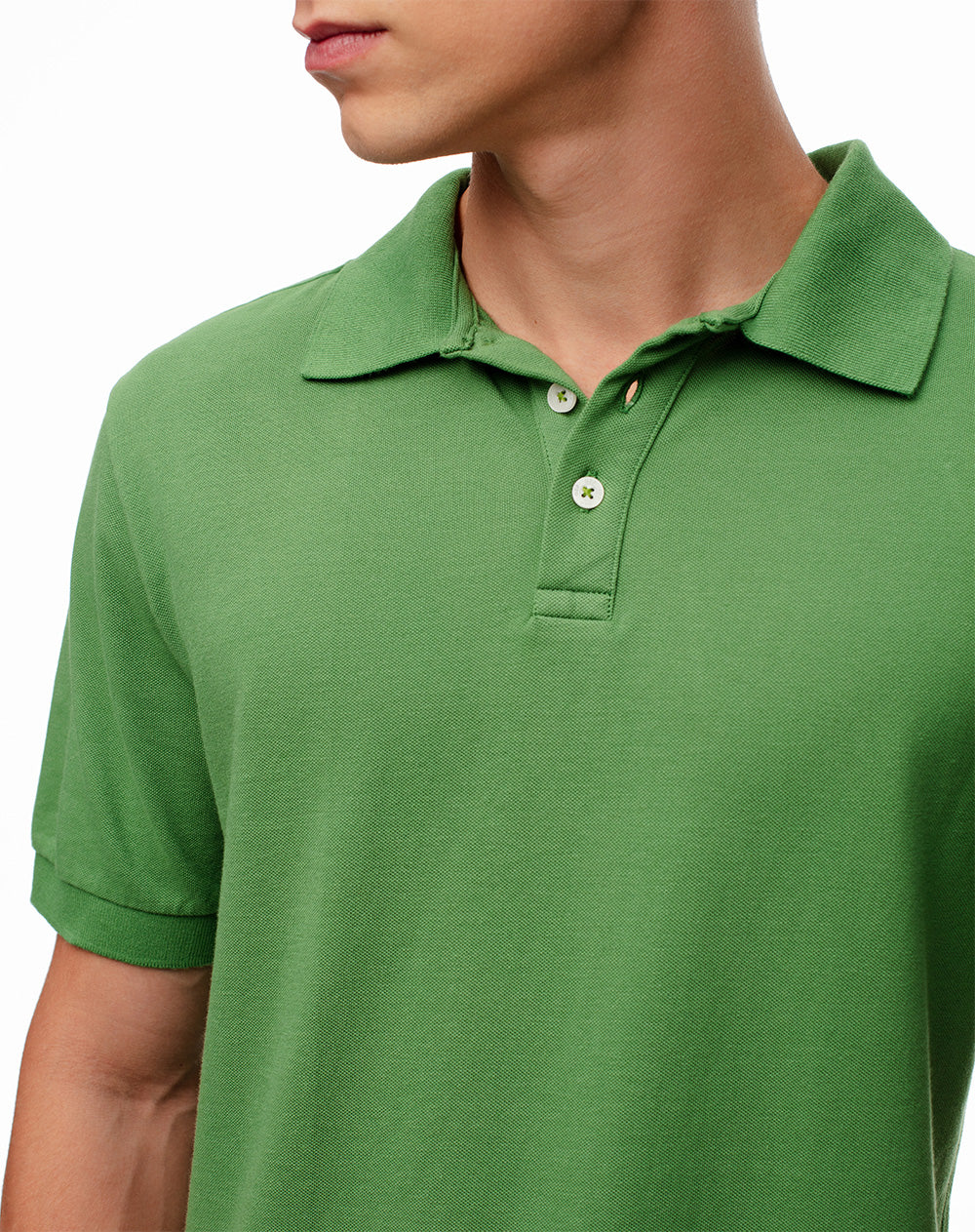 Polo slim algodón verde hombre - Image 5