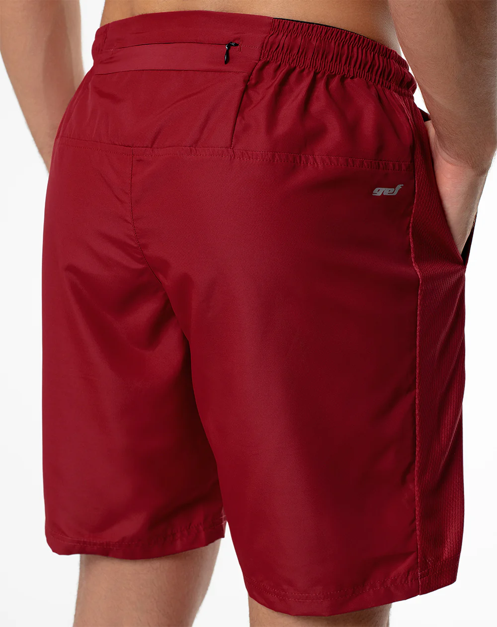 Pantaloneta deportiva secado rápido roja hombre - Image 2