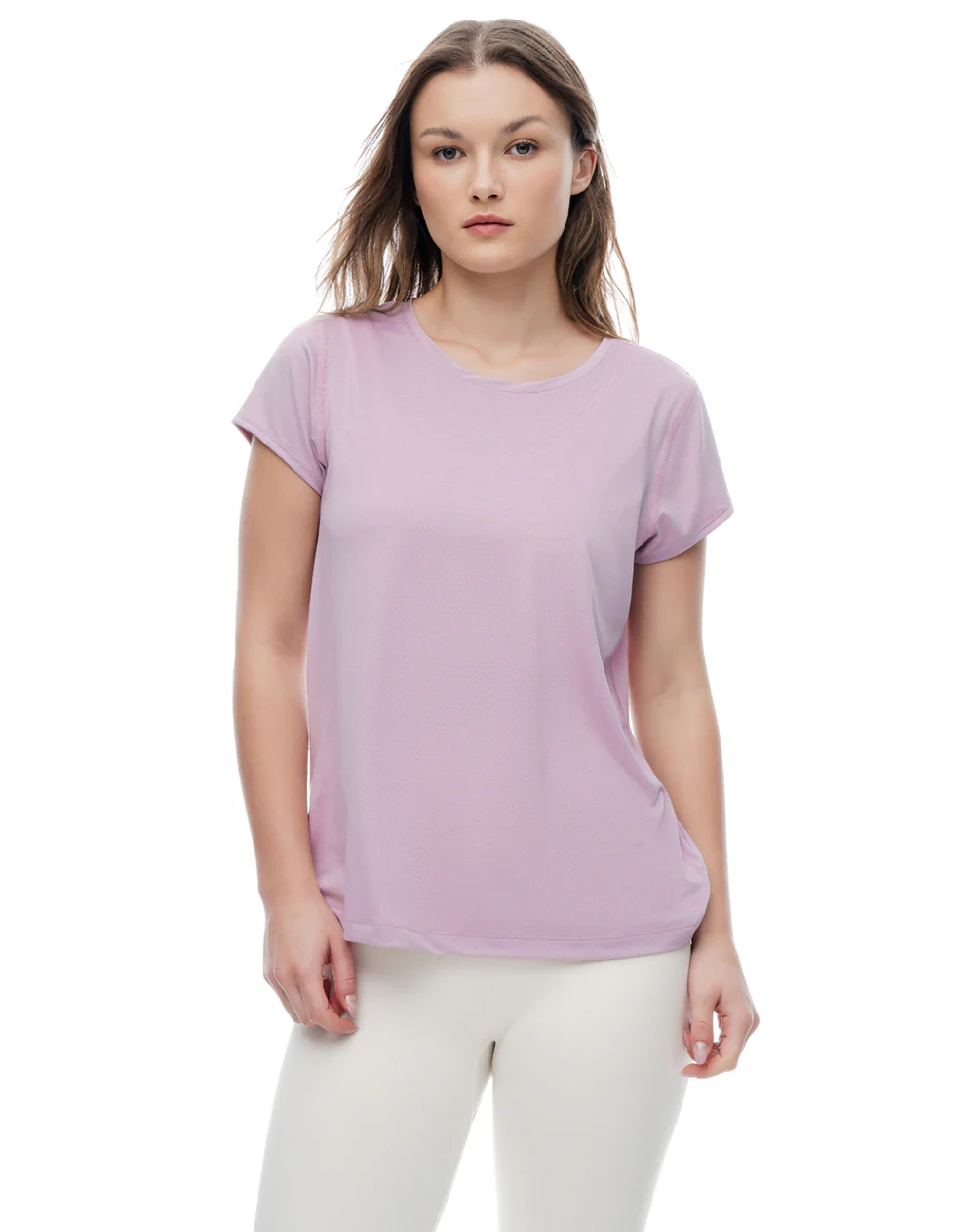 Camiseta deportiva secado rápido rosado mujer - Image 3