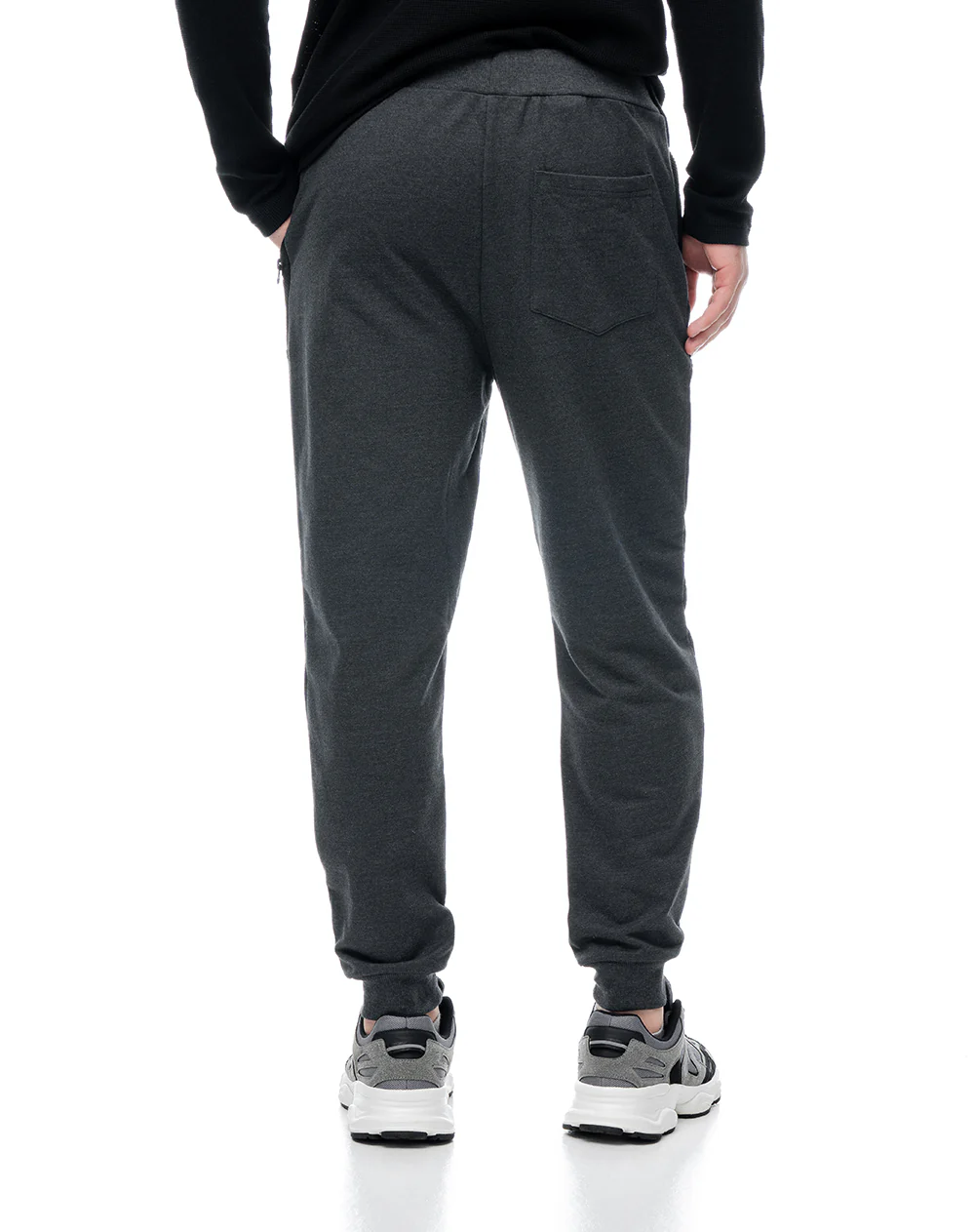 Jogger relaxed tiro medio gris hombre - Image 2