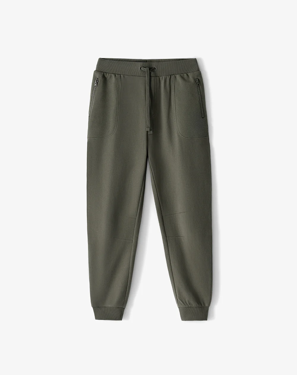 Jogger relaxed tiro medio café hombre