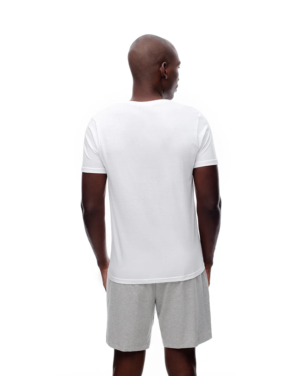 Camiseta slim algodón jersey x2unds blanca hombre - Image 2