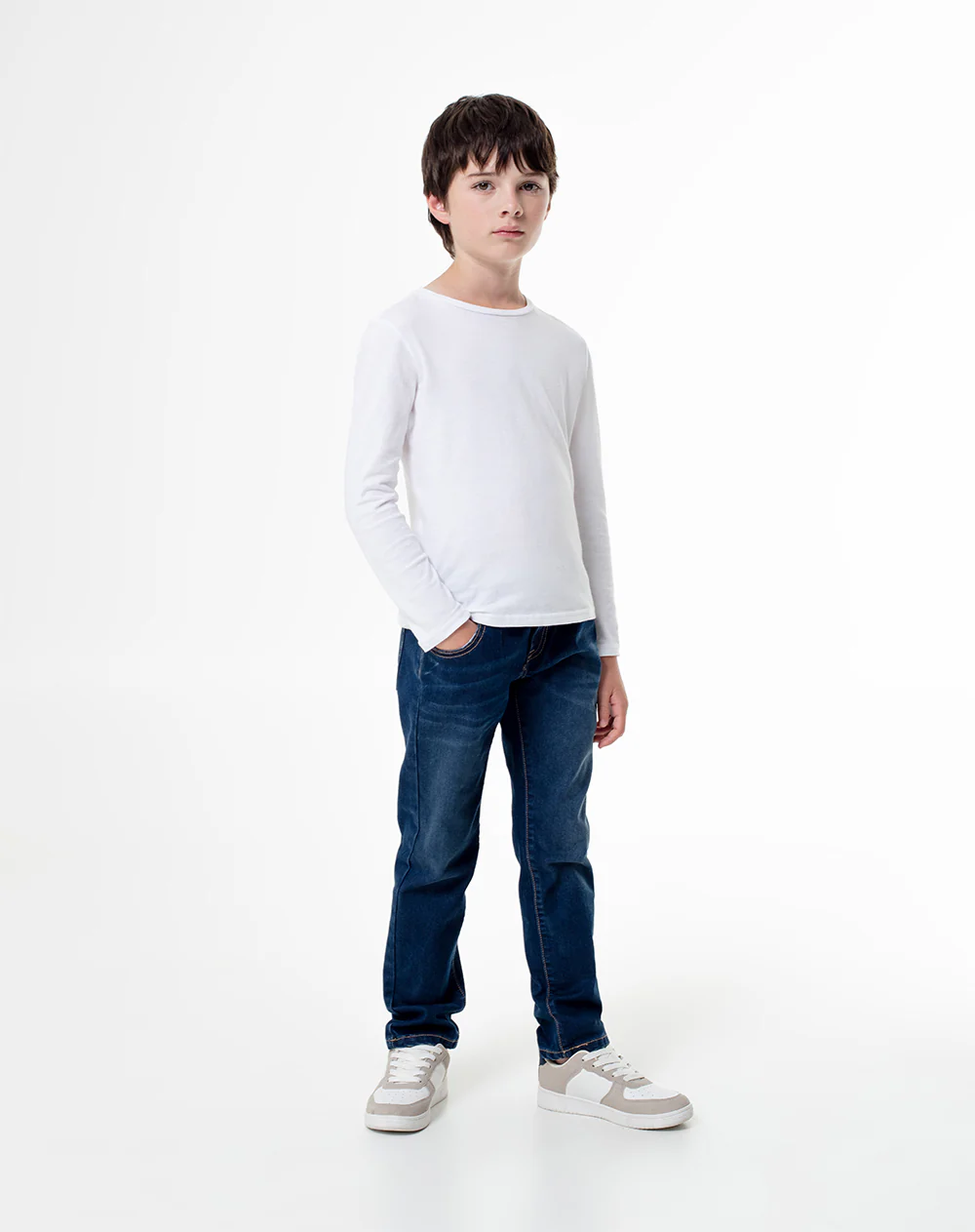 Jean slim índigo oscuro niño
