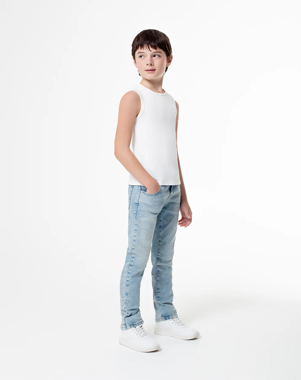 Jean slim índigo claro niño