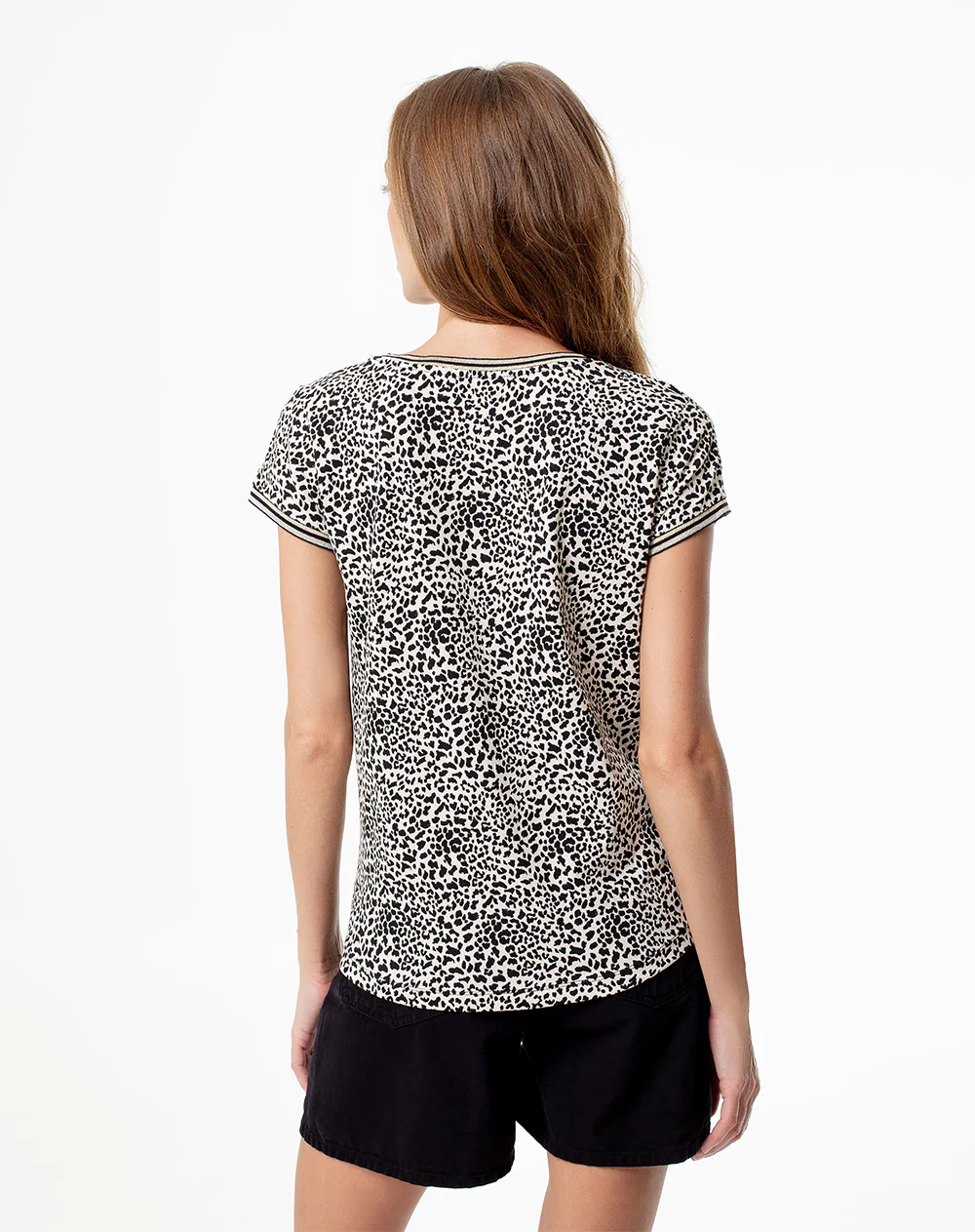 Camiseta regular algodón estampada mujer - Image 2