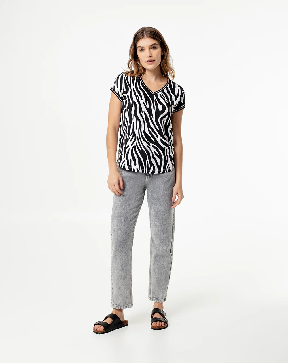 Camiseta regular algodón estampada mujer - Image 4