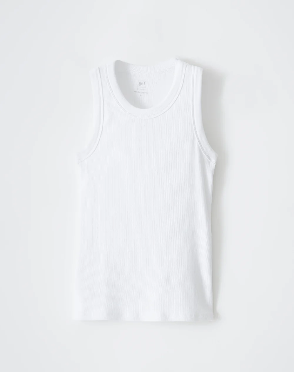 Camiseta esqueleto slim rib algodón blanca mujer - Image 5