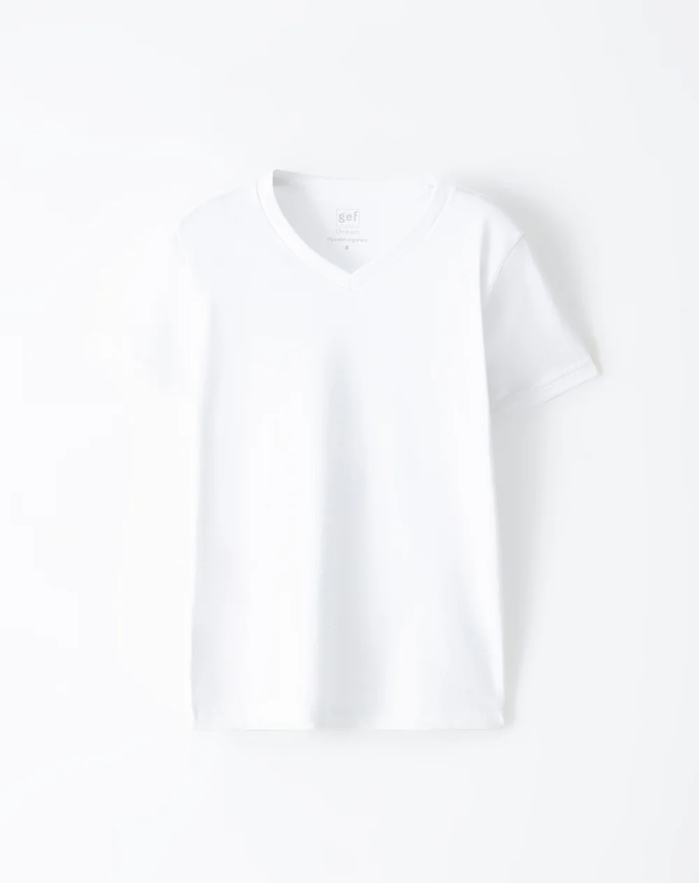 Camiseta slim algodón x2unds blanca niño - Image 5
