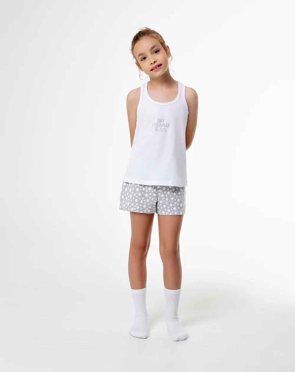 Blusa + short de pijama algodón surtida niña