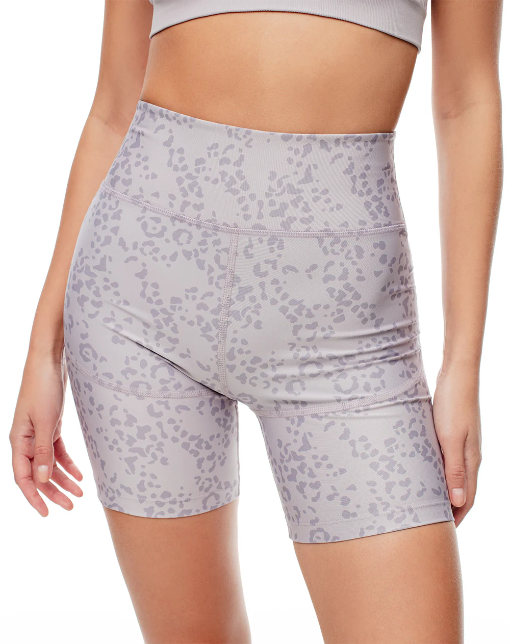 Biker deportivo soporte abdomen gris mujer - Image 3