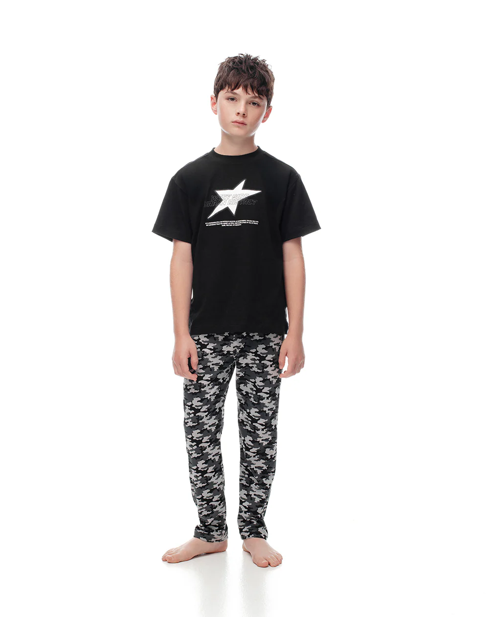 Camiseta + pantalón de pijama algodón surtido niño