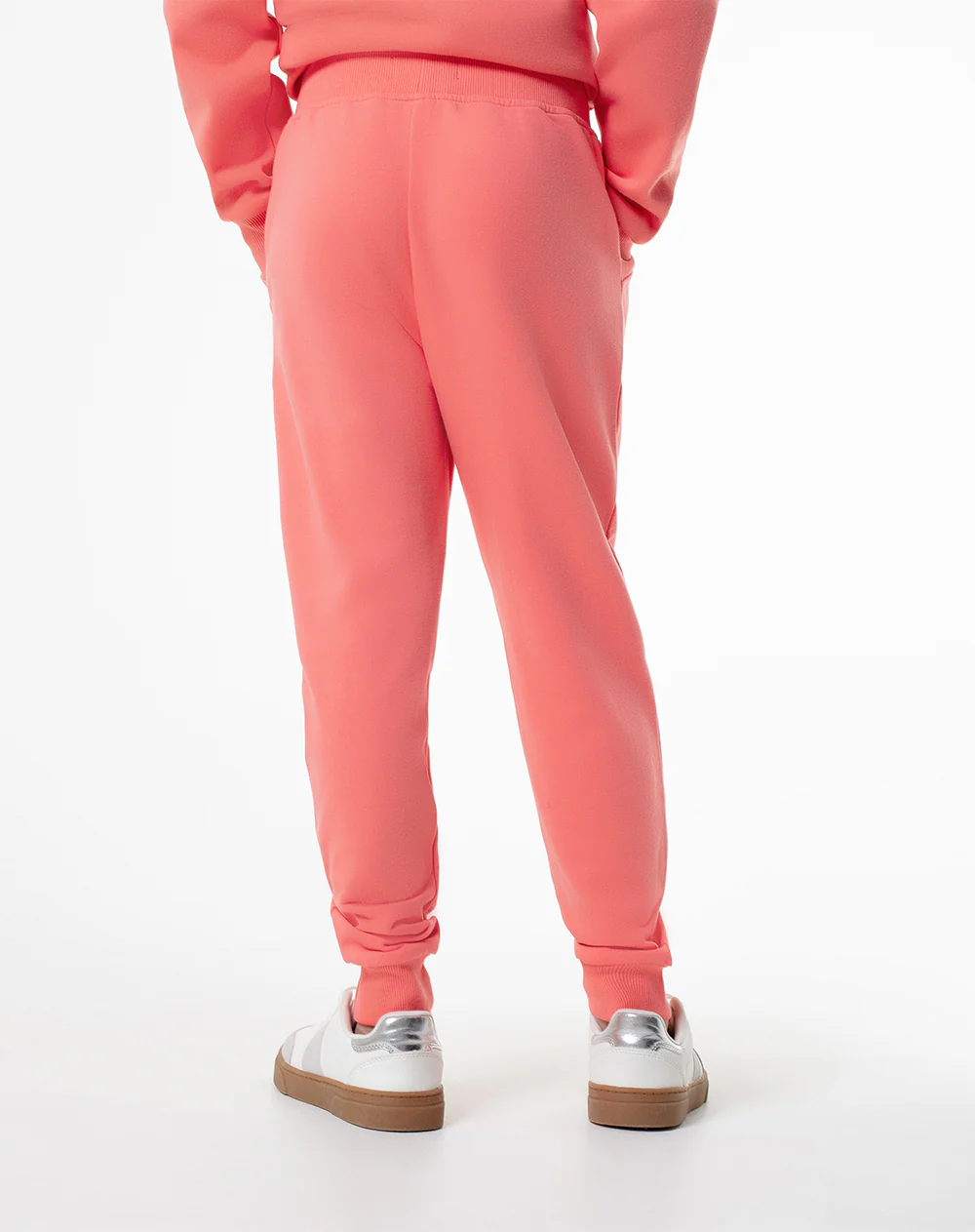 Jogger regular tiro medio coral niña - Image 2