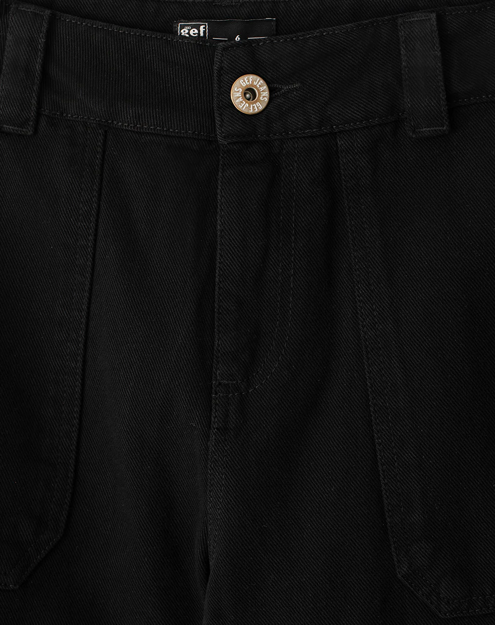 Jean culotte tiro medio negro mujer - Image 8