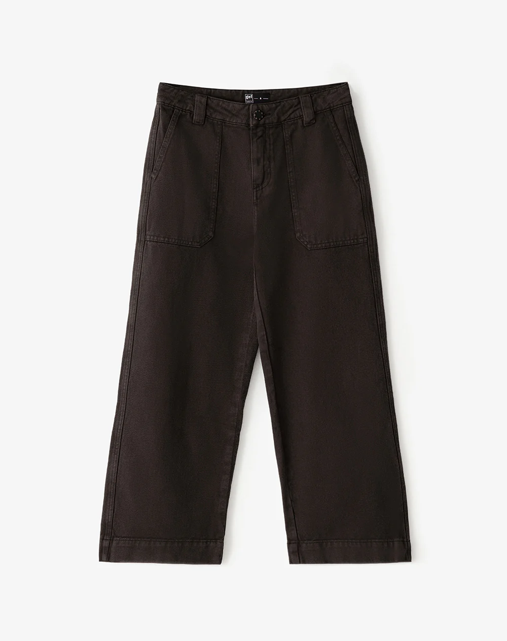 Jean culotte tiro medio chocolate mujer - Image 8