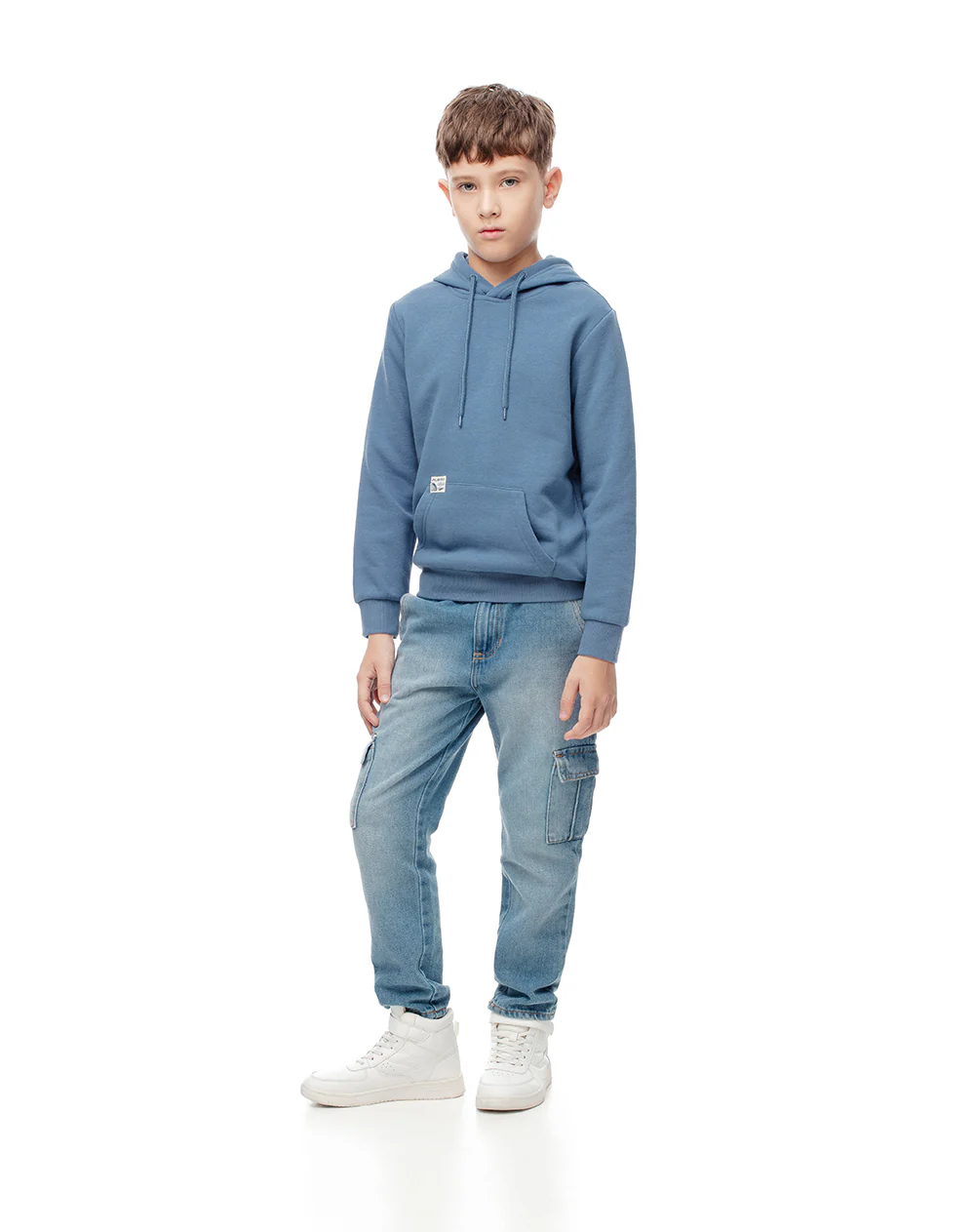Buzo tipo hoddie azul niño - Image 5
