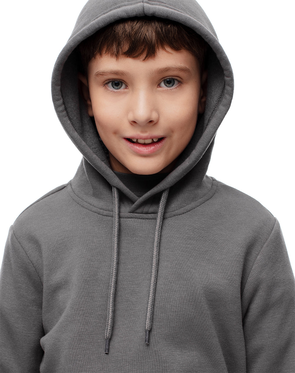Buzo tipo hoddie gris niño - Image 4