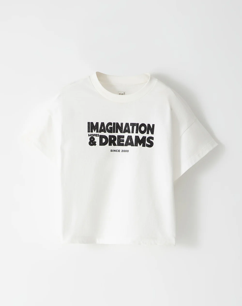Camiseta oversize algodón blanca niña - Image 5