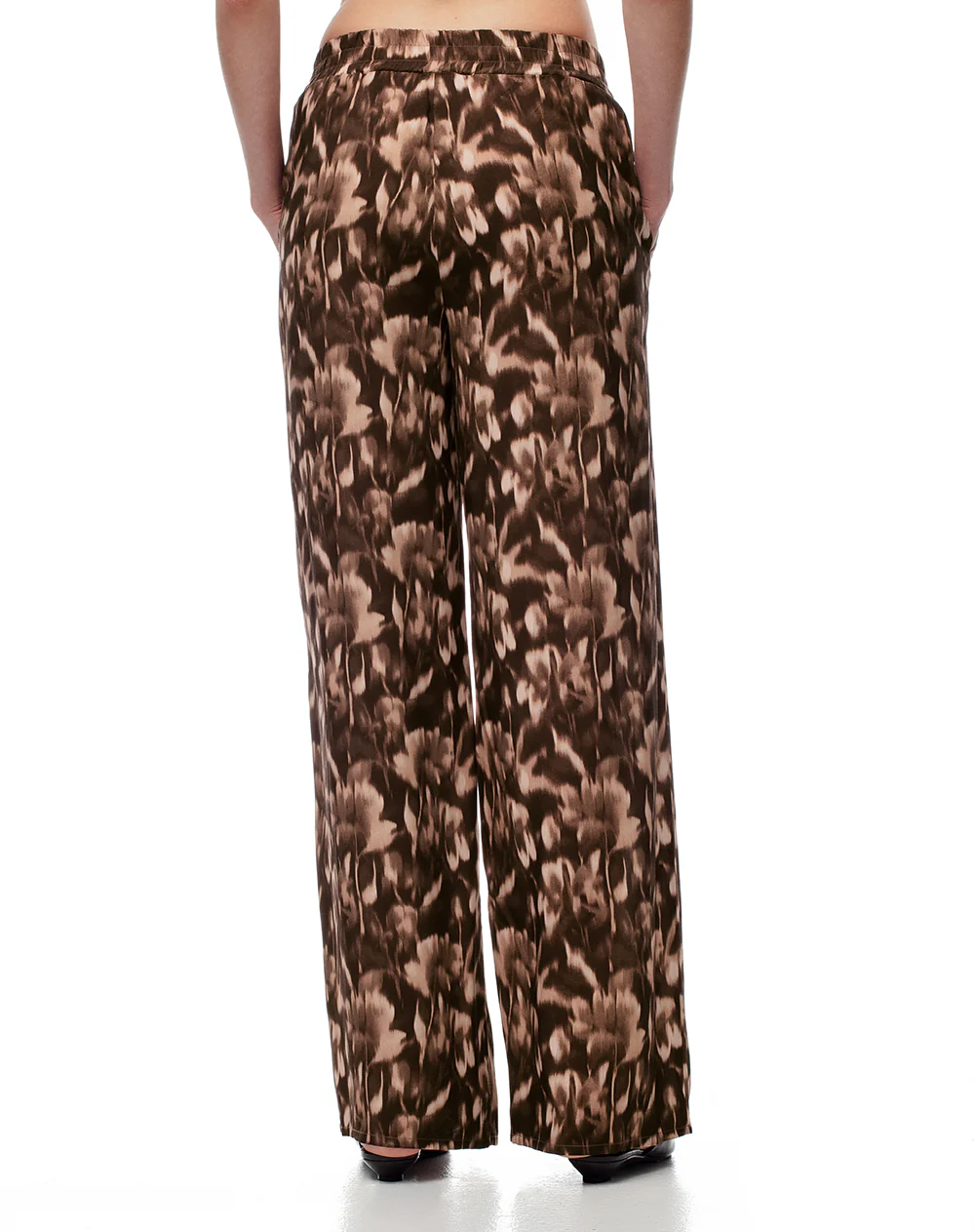 Pantalón wide leg tiro medio estampado mujer - Image 2
