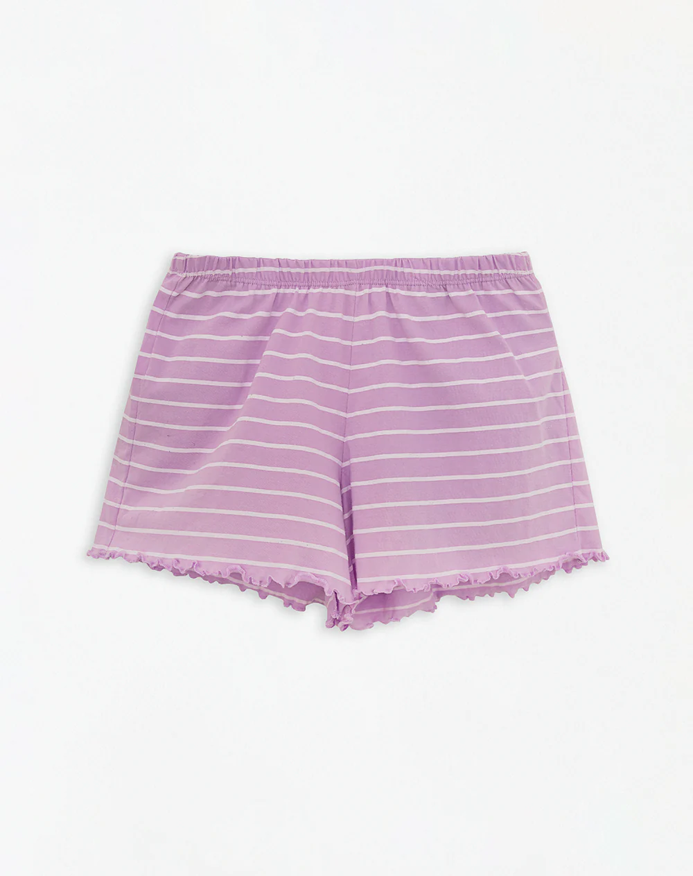 Camiseta + short de pijana niña algodón morada - Image 7