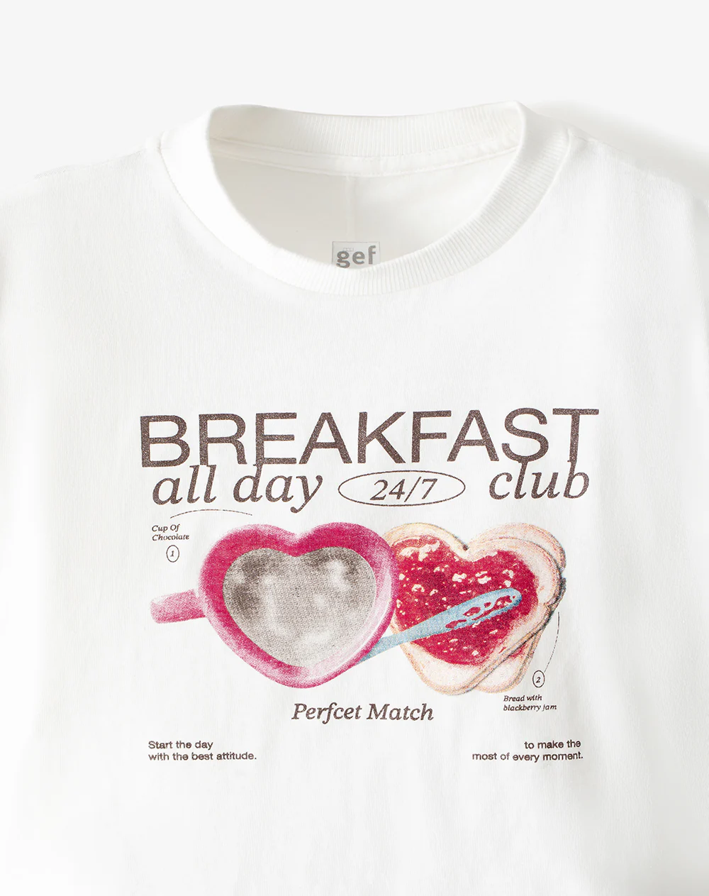 Camiseta regular algodón blanca niña - Image 6