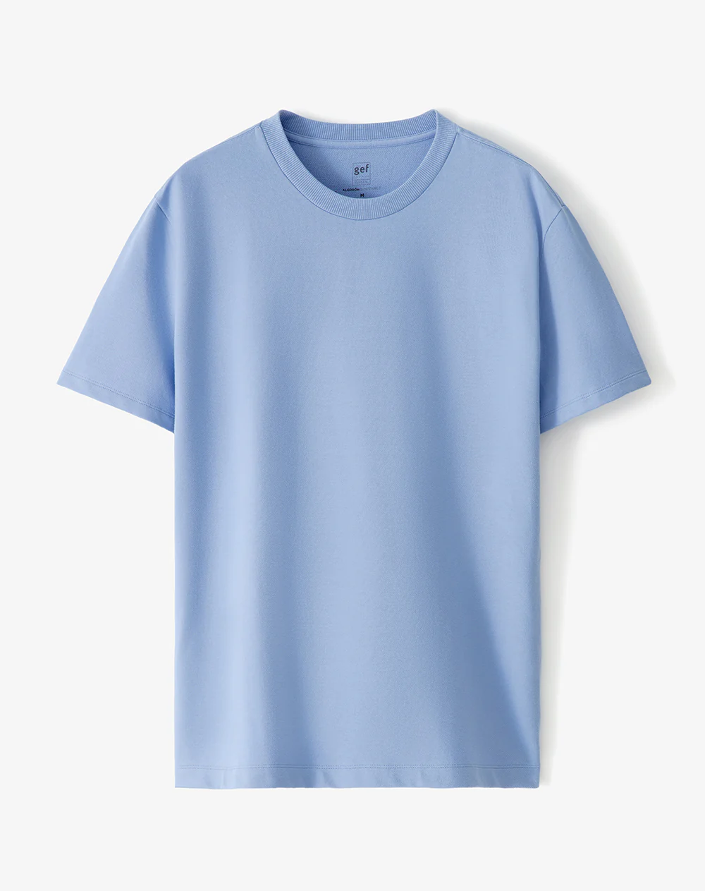 Camiseta oversize algodón azul hombre - Image 5