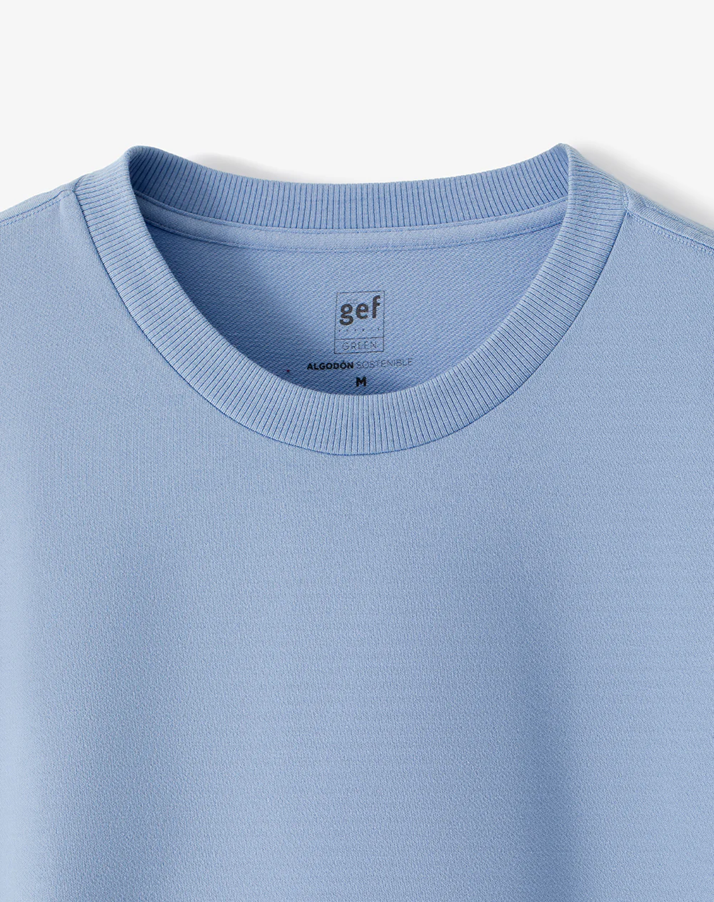 Camiseta oversize algodón azul hombre - Image 6