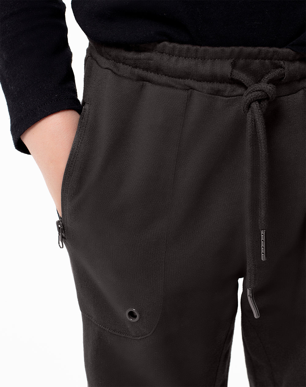 Jogger regular negro niño - Image 4