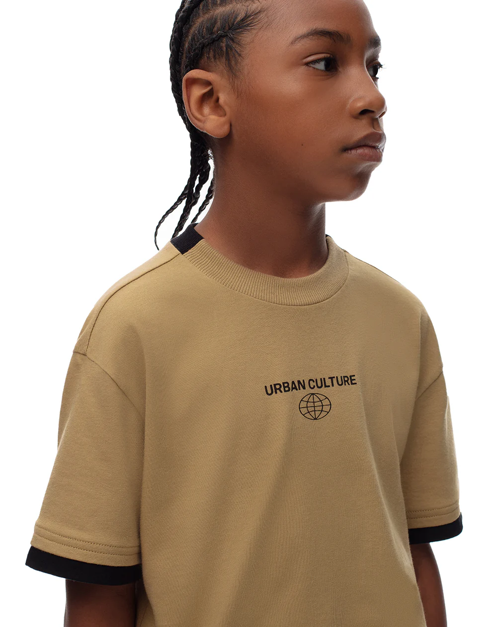 Camiseta oversize algodón habana estampada niño - Image 2
