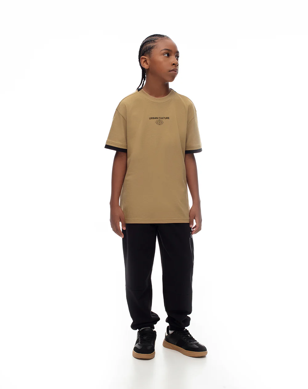 Camiseta oversize algodón habana estampada niño - Image 4