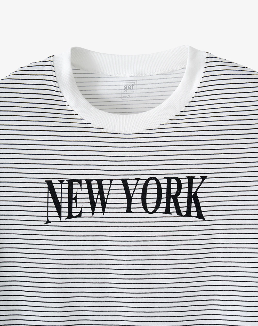Camiseta crop regular algodón crudo estampada mujer - Image 2