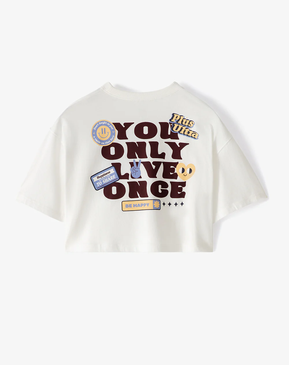 Camiseta crop regular algodón estampada mujer - Image 6