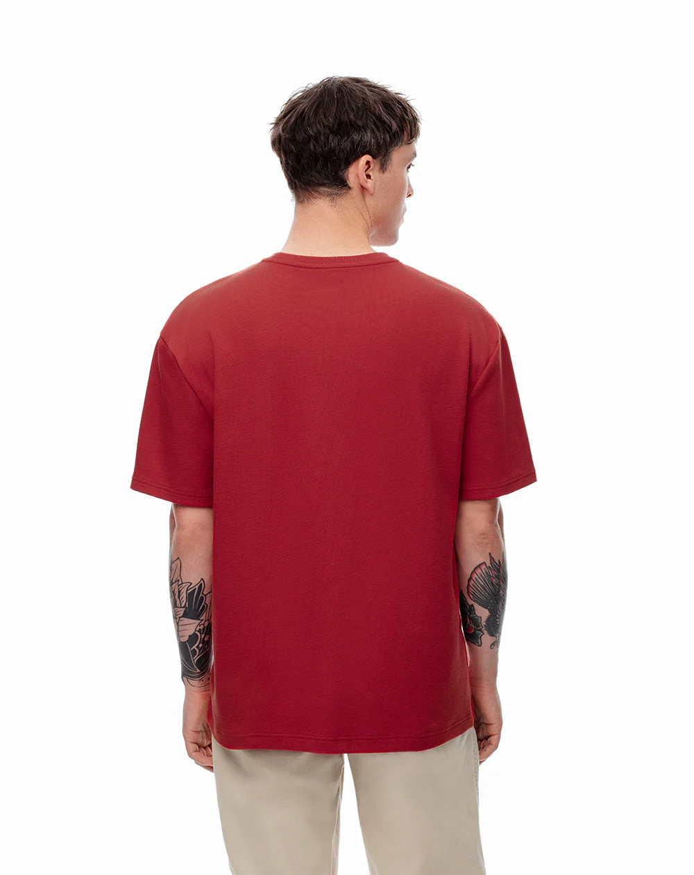 Camiseta regular roja hombre - Image 2