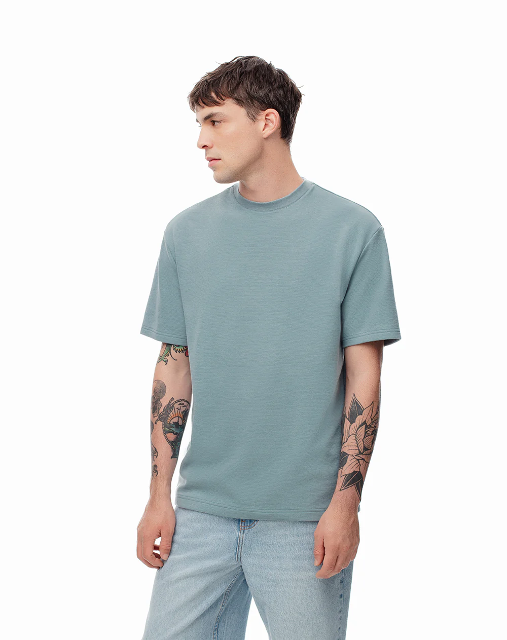 Camiseta regular verde hombre - Image 4