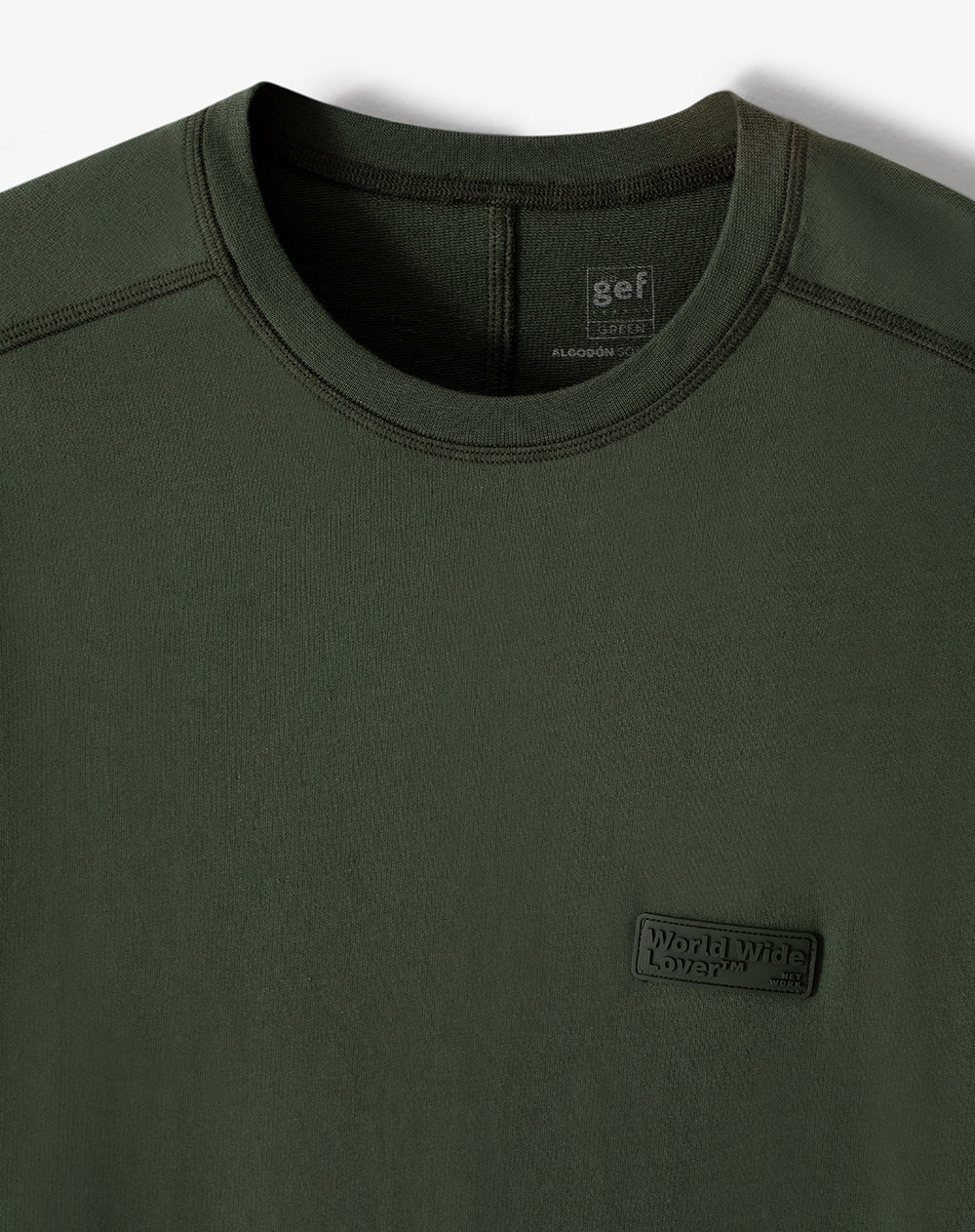 Camiseta regular algodón verde hombre - Image 6