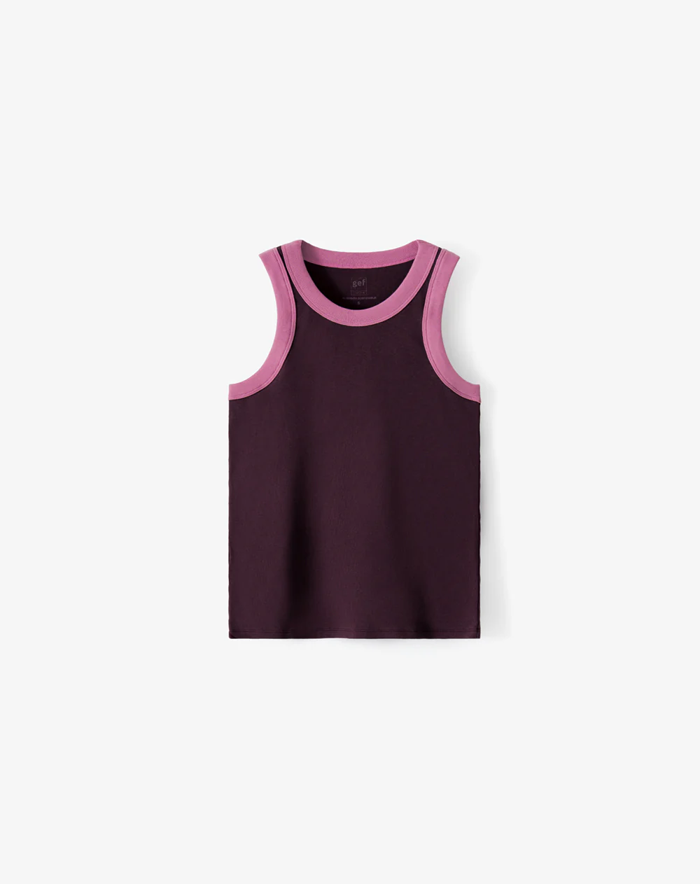 Camiseta esqueleto slim rib algodón vino tinto mujer - Image 6