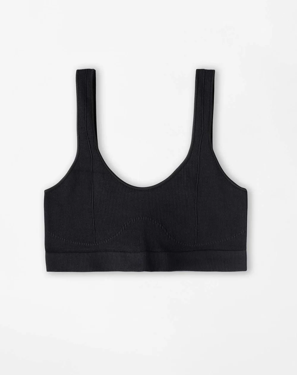 Top soporte medio seamless negro mujer - Image 5