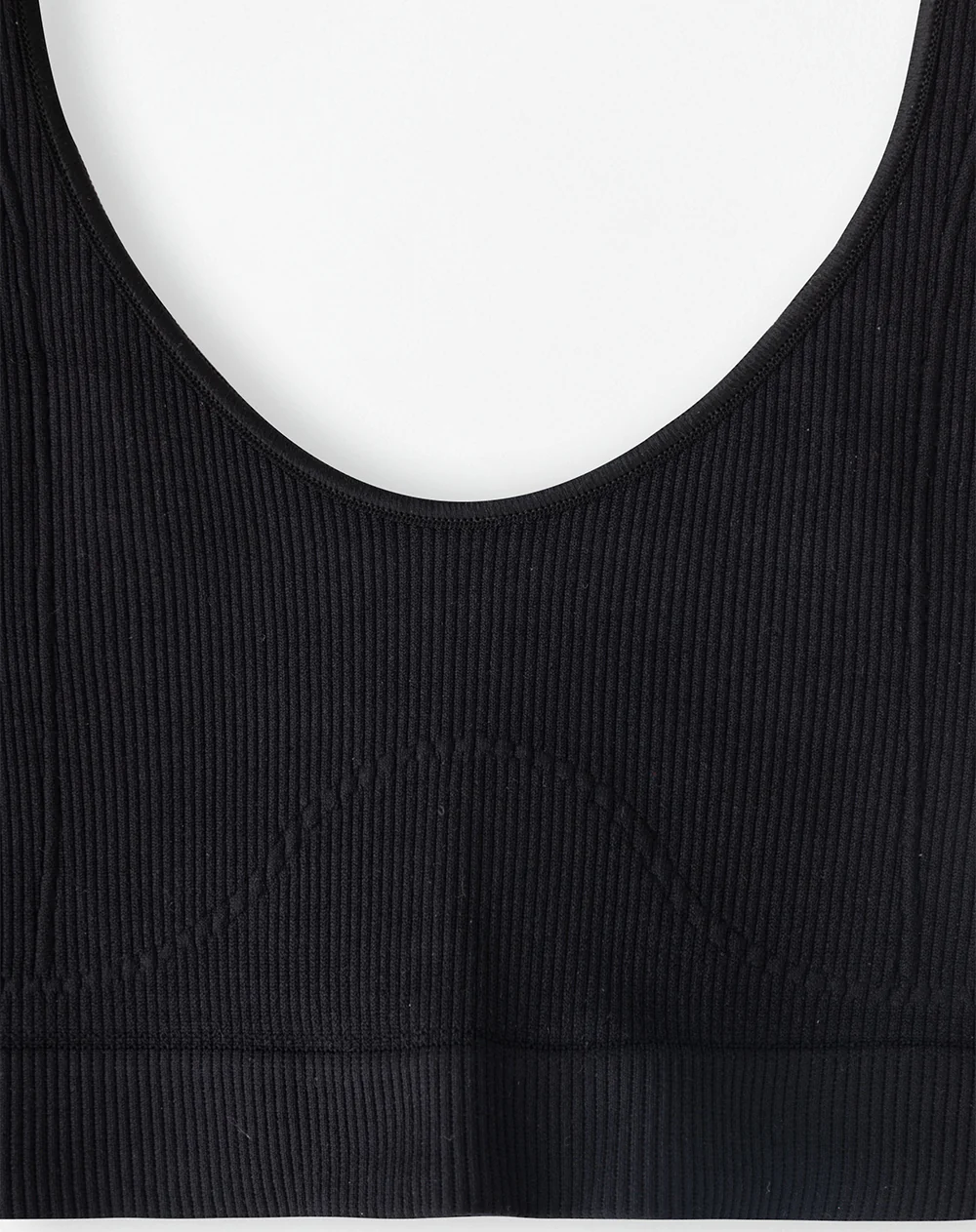 Top soporte medio seamless negro mujer - Image 6