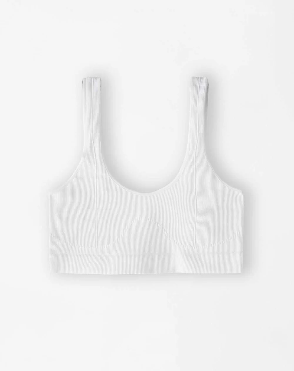 Top soporte medio seamless blanco mujer - Image 5